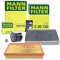 MANN-FILTER Inspektionspaket Filterset 1x Ölfilter, 1x Luftfilter, 1x Innenraumfilter (Aktivkohlefilter), Kompatibel mit OPEL ASTRA G (T98), ZAFIRA/ZAFIRA FAMILY B (A05), ZAFIRA A (T98)