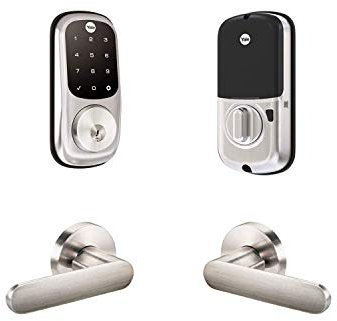 Yale Assure Lock - Lucchetto intelligente con touch screen Wi-Fi, con leva Kincaid, compatibile con Alexa, Hey Google e Apple HomeKit, nichel satinato