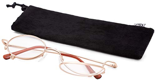 Schminkbrille/Schminkhilfe aus Metall +2,50 dpt