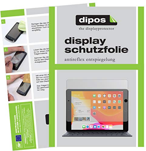 dipos I Schutzfolie matt kompatibel mit Apple iPad 10.2 Zoll (8.Gen 2020) Displayschutz-Folie
