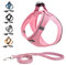 Suredoo Hundegeschirr mit Leine Anti Zug Geschirr Reflektierend Brustgeschirr für Kleine Hunde, Haustiere, Welpen, Katzen (XS, Pink)