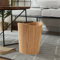 Rubbish Bin, Wooden Office No Cover Waste Bin, Waste-paper Bins, Eco-friendly Household Modern Trash Can, Simple Strong Wood Waste Bin for Living Room, Kitchen, Bathroom and Office