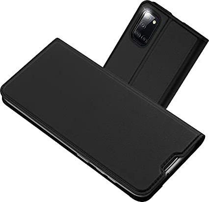 Radoo Kompatibel mit Samsung Galaxy A31 Lederhülle, PU Leder Handyhülle Brieftasche-Stil Magnetisch Klapphülle Etui Brieftasche Hülle Schutzhülle Tasche für Samsung Galaxy A31 (Schwarz Grau)