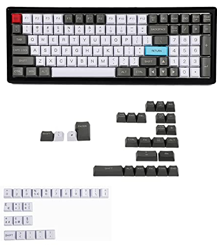 Laser Inciso UK Italiano Spagna Tedesco ISO Profilo OEM Spessore PBT Keycap per MX Tastiera Meccanica YMD96 KBD75 104 87 61 (Custom Italian ISO)