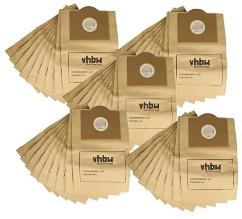 vhbw 50x Sacs compatible avec Rowenta Bully RB 526, RB 70, RB 60.1, RB 60, RB 602 aspirateur - papier, 32cm x 19cm couleur sable