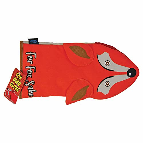 Bomblighters For fox Sake Oven Glove- Funny animal novelty oven mitt pot holder gift idea for him her kitchen, Multicolor, One Size