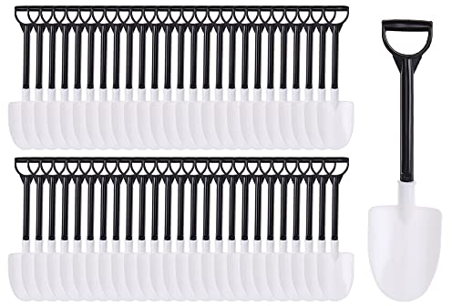 Dihope 50 Pcs Plastic Ice Cream Soons Reusable Shovel Coffee Spoon Dessert Spoon Mini Pudding Cake Pastry Scoop Yogurt Gelato Sugar Spoons for Kids Daily Use