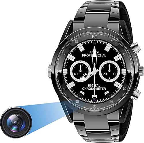 Menborn Cámara compacta espía Reloj Tipo Reloj con detección de Movimiento por Infrarrojos 32 GB