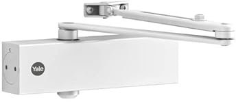 Yale 5500-0001-50 - Chiudiporta per porte con braccio normale, corpo serie 5500, colore: Bianco
