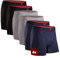 DANISH ENDURANCE Boxer Bambou Homme, Calecon Homme Ultra Doux et Respirant, Lot de 6, Multicouleurs (2X Noir, 2X Gris, 2X Bleu Marine), XXL