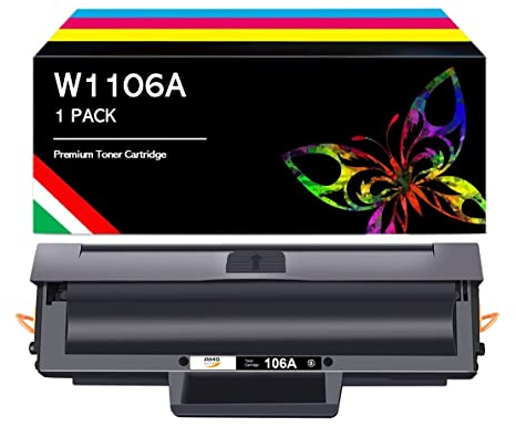 Kompatible Toner für HP 106A W1106A mit Chip Patrone für Laser 107a 107r 107w für MFP 135a 135r 135w 135wg 137fnw 137fwg, Laserdrucker Patronen (1 Schwarz)