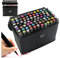 Touch 80 Farben Markierungsstifte Set mit doppelseitige Marker, permanente Graffiti-Stifte für Erwachsene Kinder zum Zeichnen und Mahlen
