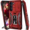 BaHaHoues Coque pour Samsung Galaxy S23 avec coque d'appareil photo coulissante pour Samsung S23 avec anneau magnétique rotatif à 360°, coque de protection antichoc de qualité militaire pour Galaxy