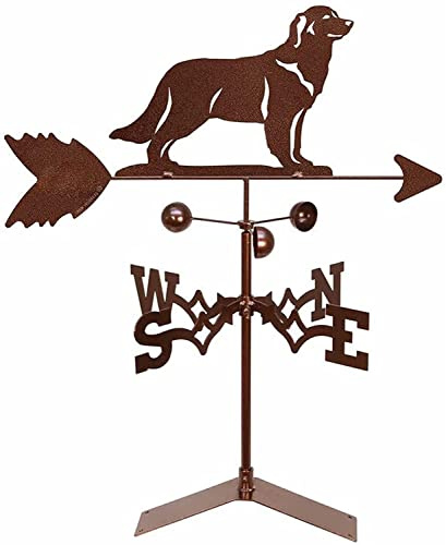 Girouettes pour toits, girouette Golden Retriever, indicateurs de Direction du Vent extérieur, Toit, Jardin, Montagne, Cour, girouette de Ferme en Fonte