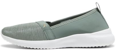 PUMA Damen Adelina Sneaker, Eucalyptus Gold White, 38 EU
