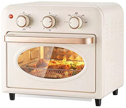 Horno eléctrico multifunción para el hogar, freidora de aire de gran capacidad de 15L, horno para freír y asar, una bandeja para hornear de doble capa