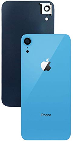 ABUSVEX Original Rückglas Ersatz für iPhone XR alle vorinstallierten Kamerarahmen & Kleber Reparatur XR Werkzeug (blau)