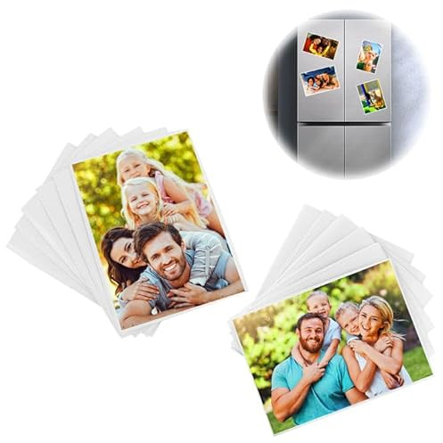 Qivine Transparente Marcos de Fotos, 12 Marco Magnético Acrílico para Refrigerador 16 x 11 cm 19 x 14,3 cm, Adhesivo Portafotos para Nevera Pizarra Puerta