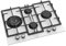 Ferre ED076W - 65cm Built-in Gas Hob - 4 Burners - Cast Iron Pan Supports - White Glass Body