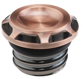 OTOTEC Couvercle de Bouchon Réservoir d'essence de Moto Compatible avec H-Arley Davidson Sportster 1996-2015 48 883 XL1200 Bouchon de Réservoir de Carburant de Scooter Filetage de Vis Bronze
