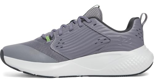 Under Armour Men's Charged Commit Trainer 4 Sneaker, (024) Titan Gray/Halo Gray/Hyper Green, 6 UK