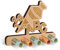 Giftota Einschulung Geldgeschenk Holz mit ABC Zuckertüte 123, Geschenk Einschulung Junge Mädchen, Schulanfang Geschenke