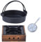 HiyyFloy Hot Pot Japonais Sukiyaki Pot Four De Camping Four De Cuisson avec Casserole Couvercle Service Japonais en Fonte Sukiyaki Hot Pot Furnace
