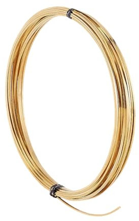PH PandaHall 6m 1mm Filo Quadrato In Ottone Filo di Rame per Perline Filo per Gioielli Filo per Perline Filo Floreale In Alluminio per Artigianato per La Creazione di Gioielli