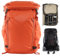 PGYTECH OnePro Flex 40L Rucksack Wasserdicht + Größe M Kamera Einsatztasche,Kamerarucksack Set für DSLR/SLR/Spiegellose Kameras/Objektive Stativ,Regenschutz Fotorucksack Wandern mit Laptopfach, Orange