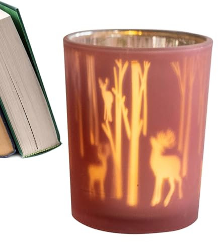 Weihnachts-Teelichthalter, Weihnachts-Teelicht-Kerzenhalter,Festivaldekoration Kerzenbecher | Weihnachtsdekoration, Elch-Kerzenbecher, Weihnachtsbaum-Kerzenhalter