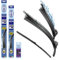 alca® Scheibenwischer Set mit Heckwischer passend für SEAT EXEO ST (06.2009-06.2013) SUPER FLAT Flachbalkenwischer