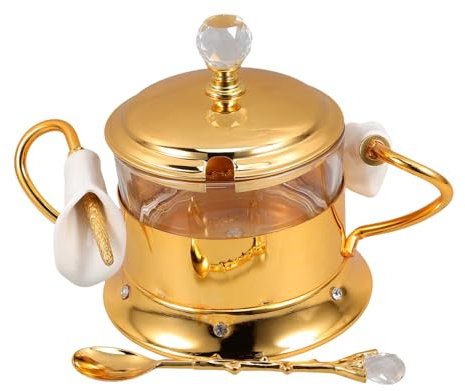 Cabilock Contenedor De Almacenamiento De Europeo Tarro De Vidrio Con Tapa Para Sal Pimienta