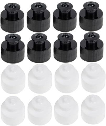 Milisten 20stücke Wiederverwendbare Sportflasche Deckel Austauschbare Flaschenverschlüsse Auslaufsichere Und Tragbare Flaschenoberteile Für Trinkflaschen Weiße Schwarze