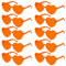 SelfTek 10 Stück Herz Brille Orange, Magische Farben Party Brille Herz, Hippie Brille Aper-ol Kostüm, Lustige Partybrillen für Fasching Foto Requisiten Geburtstagsfeier für Kinder und Erwachsene