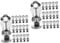 Generisch 2 Sätze Materialien Für Ohrclips Ohrringe Clips Ohrring Clip Aufbewahrungsbehälter Mit Deckel Einfache Verschlussclips Ohrclips Aus Edelstahl Schöner Ohrclip Silver 50 Stück * 2