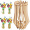 Vase en bois pour bouquet de fleurs Lego - Support en bois pour Lego Roses Fleurs de cerisier Tournesols Tulipes Jonquilles Lotus (Style 2)