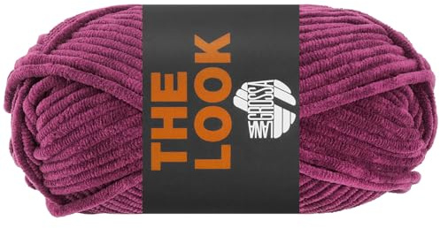 LANA GROSSA The Look | Samtig weiches und stabiles Chenillegarn | Handstrickgarn aus 100% Polyester | 100g Wolle zum Stricken & Häkeln | 120m Garn FB 31