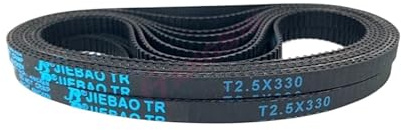 T2.5 Zahnriemen Breite 4/6/9/10/15 mm Länge 410 420 450 465 477, 480 500 512, 520 540 562, 580 600 bis 1070(T2.5x465(186teeth),1PC_15MM)