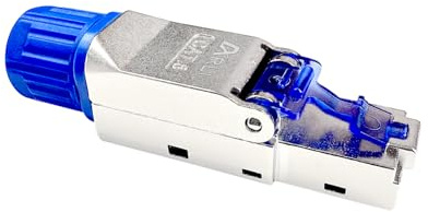 ARLI Netzwerkstecker RJ45 CAT8.1 – Geschirmter Ethernet-Stecker für 40Gbit/s – Werkzeuglose Montage – Feldkonfektionierbar – Kompatibel mit CAT8, CAT7, CAT6a, PoE PoE+ – Metallgehäuse