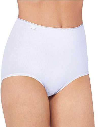 6er Pack Sloggi Damen Maxi Slip | Taillenslip - Serie 24/7 Cotton 2+1 - Farbe Weiß - Größe 42