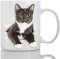Tuxedo Cat Coffee Mug - Ceramic Funny Coffee Mug - Perfect Cat Lover Gift - Cute Novelty Coffee Mug Present - Great Birthday or Christmas Surprise for Friend or Coworker, Men and Women (15oz)