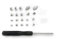 Micro Connectors M.2 SSD Mounting Screws Kit for Gigabyte & MSI Motherboards (L02-M2G-KIT) - Silver