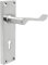 Victorian Scroll Door Handles Lever Latch Satin Chrome Premium Quality - Handlestore® (Lock Set)