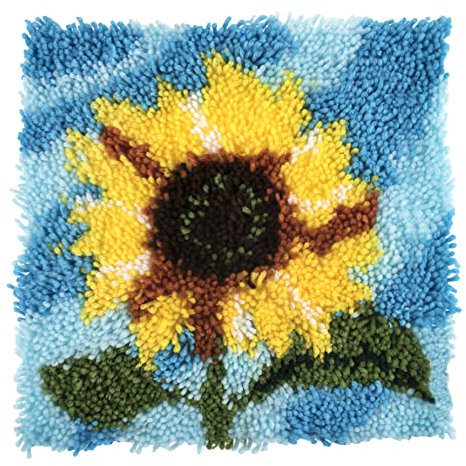 Trimits Latch Hook Kit, Sunflower, 30 x 30cm GCK098