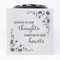 Forever in Our Hearts Rose Memorial Graveside White Flower Bowl Vase Pot