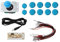 DIY Arcade Cabinet Parts Kit, Arcade Game Joystick, CY-822A DIY Arcade Game Button and Joystick Single Rocker Set for Raspberry Pi PC Game Machine(blue)