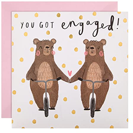 Hallmark Verlobungskarte – modernes süßes Design