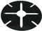 Sanpro 50 x Ausgleichsscheiben für Plattenlager | 2mm Dick - 117mm Ø | Stelzlager & Kieslager für Terrassenplatten zum Ausgleich von Höhendifferenzen | Made in Germany