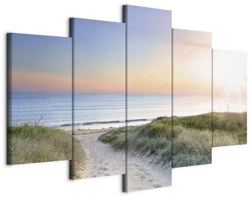 B&D XXL - Akustikbild Akustikschaumstoff, 225x112 cm, 5-teilig, Wohnzimmer | Verbessert Raumakustik, reduziert Hall, ideal fürs Büro oder Wohnzimmer, hochwertige Verarbeitung, schnelle Montage, stilvoll