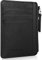 flintronic Portefeuille en PU Cuir, Noir Porte Carte de Crédit, Zip Porte-Monnaie, Coffret Cadeau